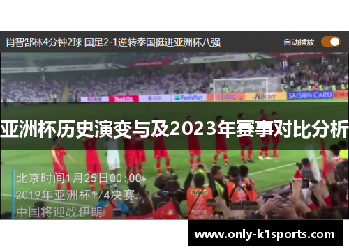 亚洲杯历史演变与及2023年赛事对比分析